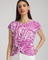 Chico's - Jungle Inverted Knot Front Tee