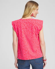 Chico's - Island Tuck Sleeve Tee