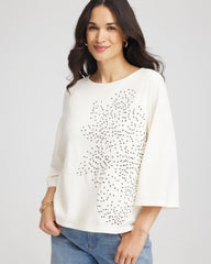 Chico's - Soutache Embroidered Wildflower Top