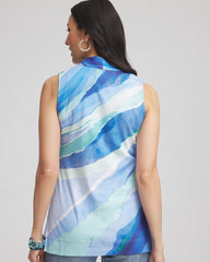 Chico's - Ocean Pima Sleeveless V-Neck Tunic