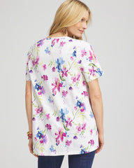 Chico's - Wildflower Slub V-Neck Tee