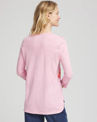 Chico's - Floral 3/4 Sleeve Tee
