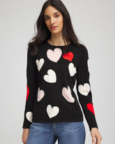 Chico's - V-Day Multi-Heart Pullover