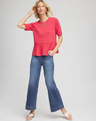 Chico's - Pullover Peplum Sweater