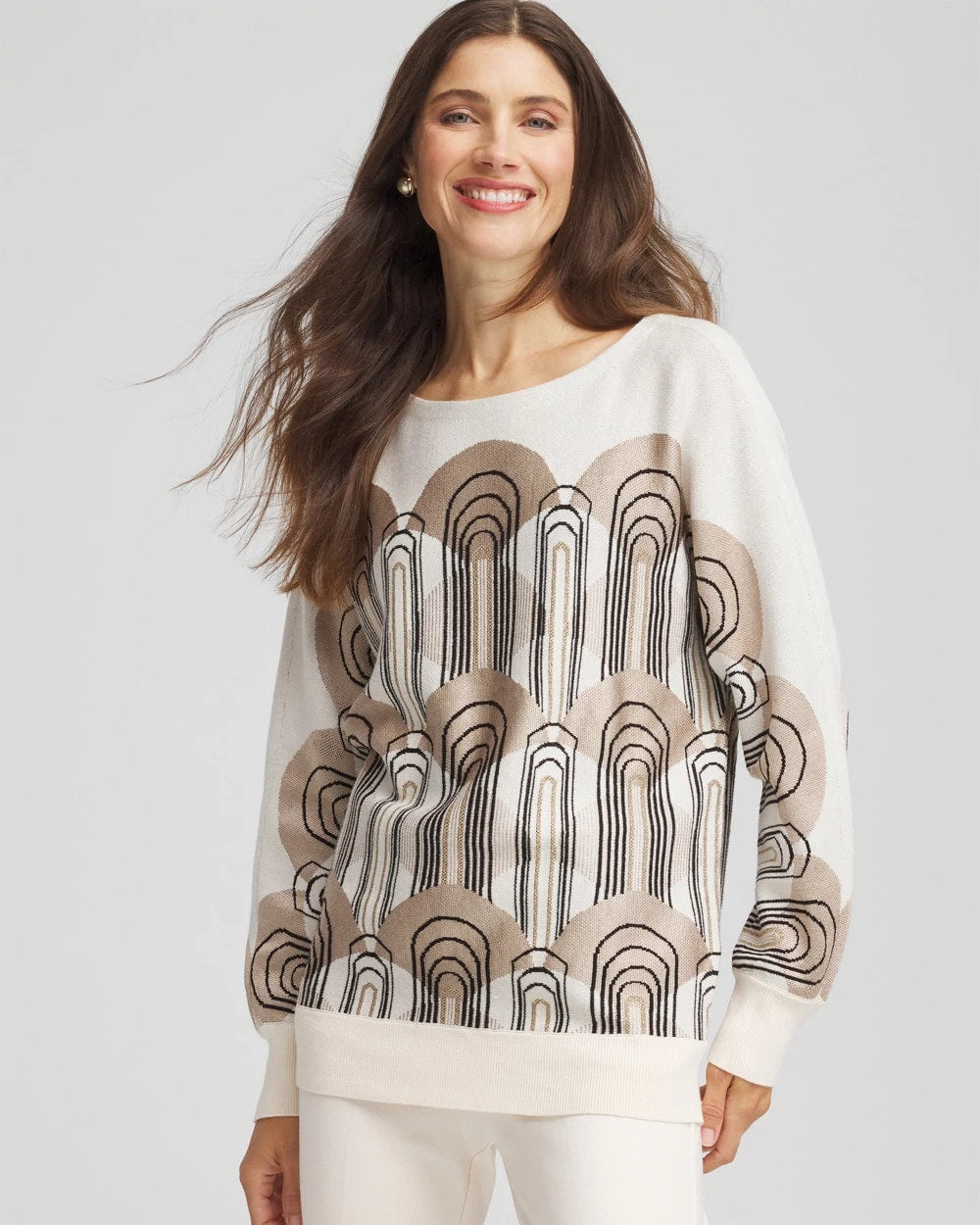 Chico's - Art Deco Dolman Pullover Sweater