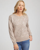 Chico's - Floral Sequined Pullover