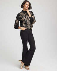 Chico's - Bryne Jacquard Mockneck Pullover
