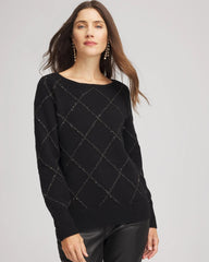 Chico's - Sparkling Diamonds Pullover Sweater