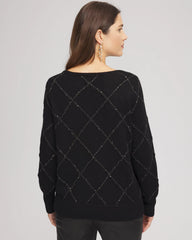Chico's - Sparkling Diamonds Pullover Sweater