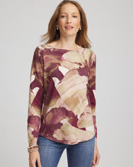 Chico's - Ella Ocean Glitz Boatneck Sweater