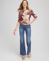 Chico's - Ella Ocean Glitz Boatneck Sweater