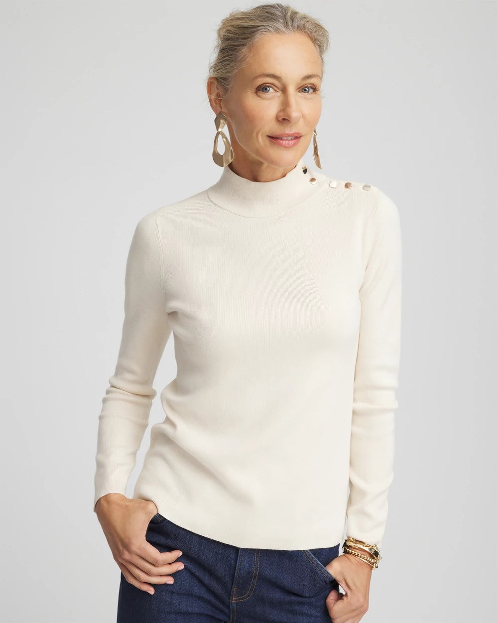 Chico's - Ella Mockneck Sweater