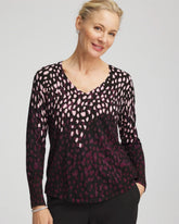 Chico's - Ella Printed V-Neck Sweater