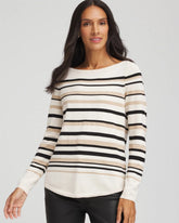 Chico's - Ella Stripe Boatneck Sweater