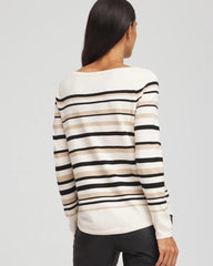 Chico's - Ella Stripe Boatneck Sweater