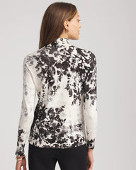 Chico's - Ella Houndstooth Mockneck Sweater