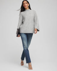 Chico's - Sequined Cable Knit Sweater