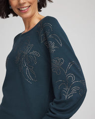 Chico's - Heatset Embroidered Pullover
