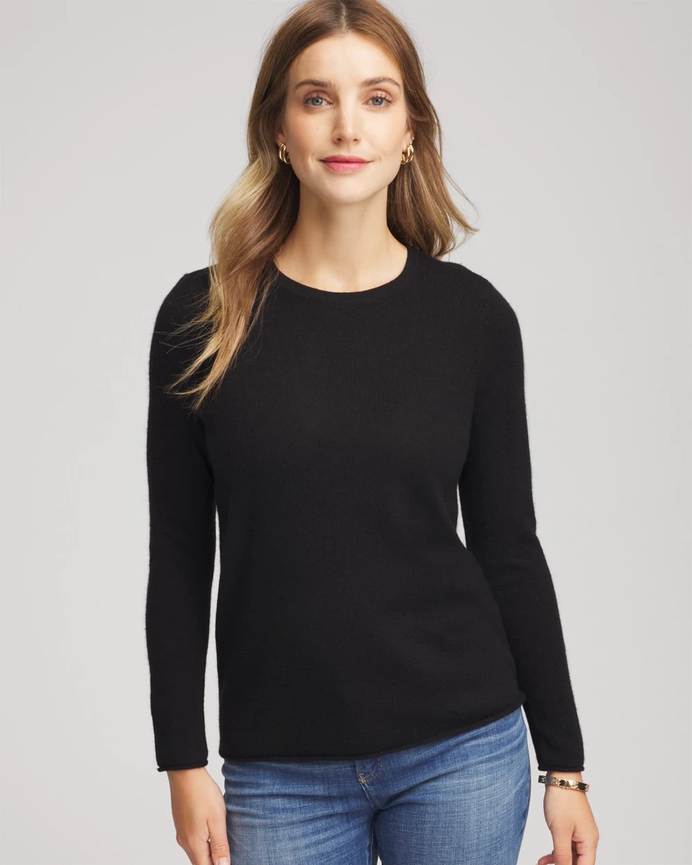 Chico's - Crewneck Cashmere Pullover Sweater