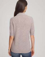 Chico's - Cashmere Pearl Mockneck Sweater