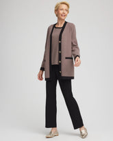 Chico's - Travelers™ Tipped Button-Down Cardigan