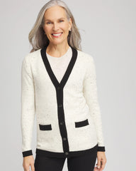 Chico's - Tipped Lady Jacket Cardigan