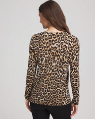Chico's - Cashmere Animal Long-Sleeve Pullover Sweater