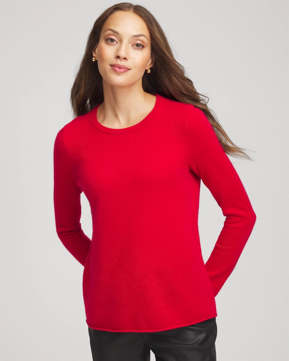 Chico's - Crewneck Cashmere Pullover Sweater