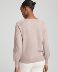 Chico's - Embroidered Pull-Over Boatneck Sweater