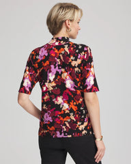Chico's - Ella Mockneck Painterly Pullover Sweater