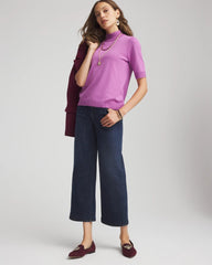 Chico's - Ella Elbow Sleeve Mockneck Sweater
