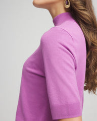 Chico's - Ella Elbow Sleeve Mockneck Sweater