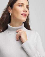 Chico's - Metallic Turtleneck Pullover Sweaters