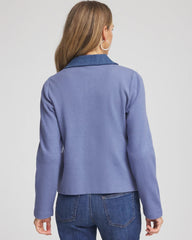 Chico's - Denim Colorblock Marl Shirt Jacket