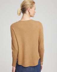 Chico's - Ella V-Neck Embellished Pullover Sweater
