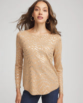 Chico's - Ella Boatneck Foiled Pullover Sweater