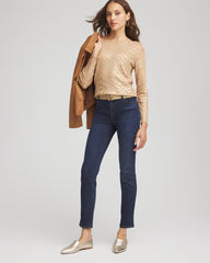 Chico's - Ella Boatneck Foiled Pullover Sweater