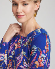 Chico's - Ella Boatneck Printed Pullover Sweater