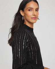 Chico's - Embellished Mockneck Sweater