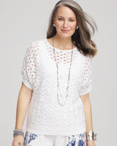 Chico's - Dolman Pointelle Sweater