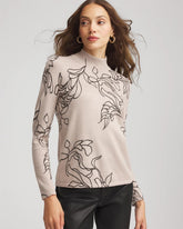 Chico's - Ella Mockneck Printed Sweater