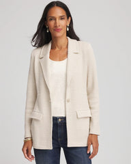 Chico's - Metallic Rhinestone Sweater Blazer