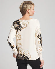 Chico's - Ella Dolman Artisanal Pullover Sweater