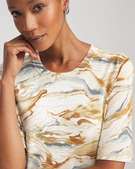 Chico's - Printed Crewneck Sweater