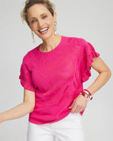 Chico's - Ruffle Sleeve Pullover Sweater