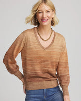 Chico's - Ombre Metallic Pullover Sweater