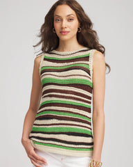 Chico's - Contemporary Striped Sweater Tank