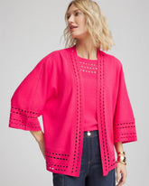 Chico's - Cutout Open-Front Cardigan