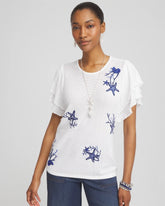 Chico's - Ocean Motif Pullover Sweater