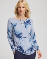 Chico's - Ella Painterly Bateau Pullover Sweater